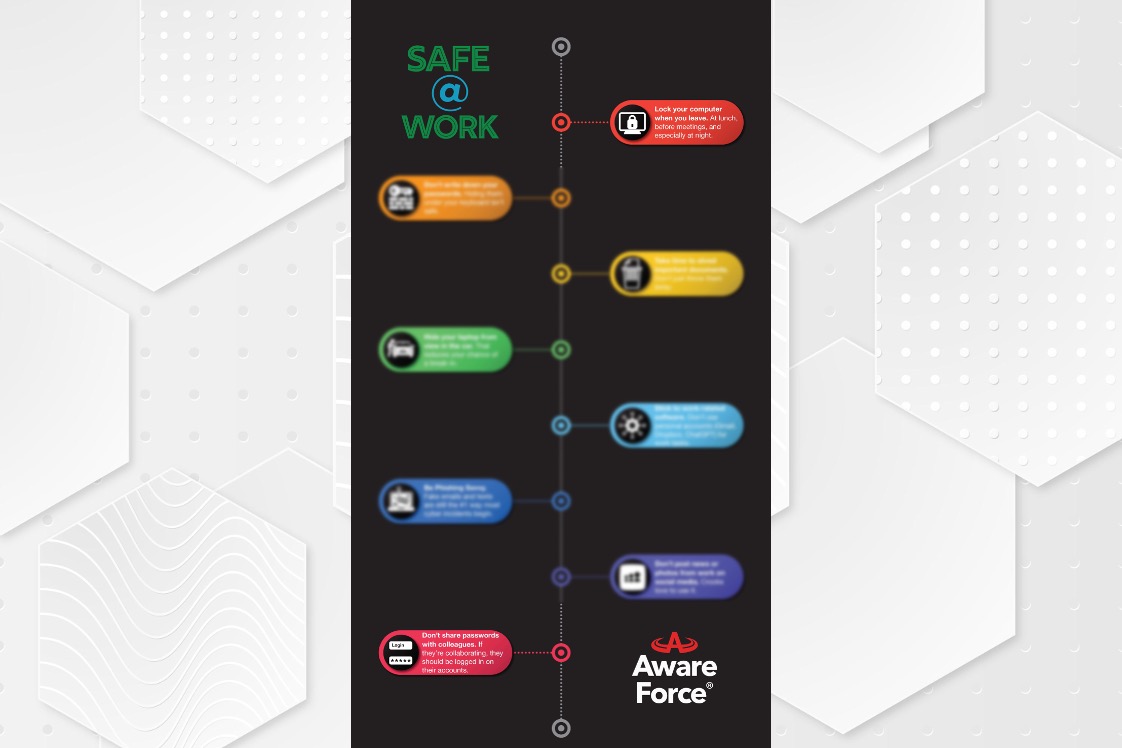Safe @ work with 8 colorful tips