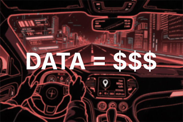 Cars are spying on you. Data = money