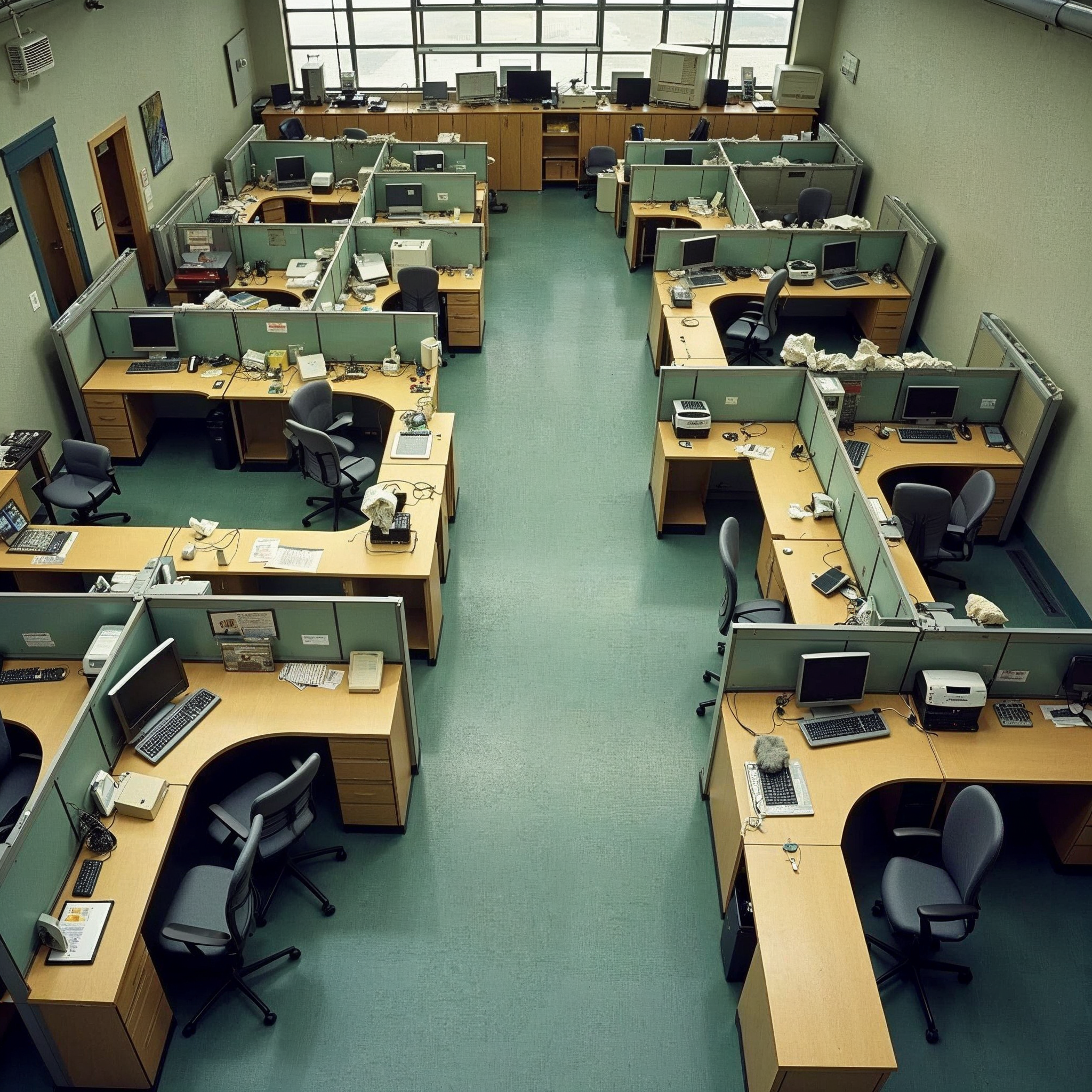 remote work - empty office