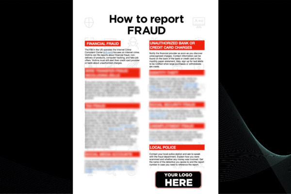 How to Report Fraud