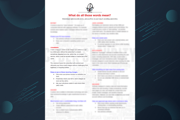 Cybersecurity Definitions