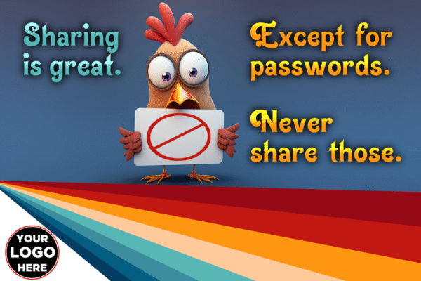 Retro Password Sharing Poster